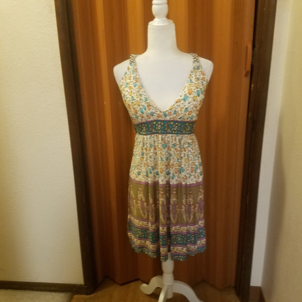 M.F. DESIGNER PARIS FLORAL DRESS